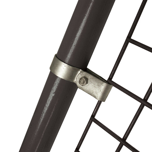 Single Mesh Clip C66 Size 8 (G40) Handrail Fitting, Galvanised (Kee Klamp Compatible 81-8)