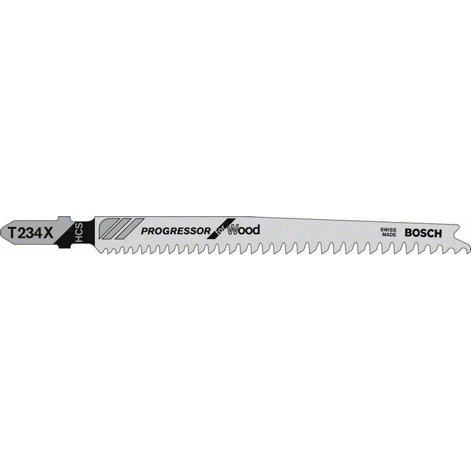 Bosch T234X 117mm Bosch Proggressor Jigsaw blade pack of 5 p/no 2 608 633 528