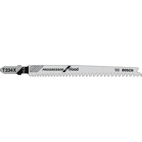 Bosch T234X 117mm Bosch Proggressor Jigsaw blade pack of 5 p/no 2 608 633 528