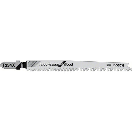 Bosch T234X 117mm Bosch Proggressor Jigsaw blade pack of 5 p/no 2 608 633 528