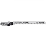 Bosch T101AO 83mm Jigsaw Blade for wood 1.5-15mm (Pack Of 5) P/No. 2 608 630 031