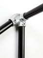 Left Hand Level Sloping Down Side Outlet  Elbow C201LH Size 8(G40) Handrail Fitting, Galvanised