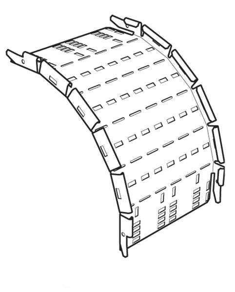 600mm Medium Duty Return Flange Adjustable Riser, Pre-Galvanised