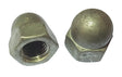 M20 Dome Nut, Mild Steel Galvanised DIN 1587