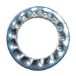 M5 Internal Overlap Lock Washer, Mild Steel, Bright Zinc Plated DIN 6797J