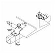 SC854 P1379S Beam Clamp, Unistrut compatible, galvanised (Not sold in pairs)