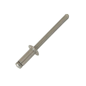 Rivet, Stainless Steel 304 (A2) Dome Head 4.8 x 20.00 Grip Range 13.0 - 16.0, DIN 7337