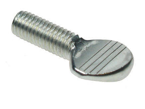 M8 x 40 Plain Shoulderless Thumb Screw, Bright Zinc Plated