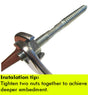 M8 x 100 Wood (45mm) to Metal (50mm) Steel Bright Zinc Plated Dowels