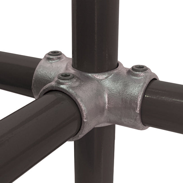 Side Outlet Tee C23 Size 8 (G40) Handrail Fitting, Galvanised 176-D48 (Kee Klamp Compatible 35-8)