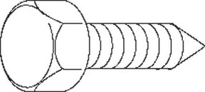 M10 x 40 Cone Point Hex Head Screw 8.8 BZP Unistrut compatible