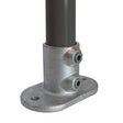 Railing Base Flange C12 Size 8 (G40) Handrail Fitting, Galvanised 132-D48 (Kee Klamp Compatible 62-8)