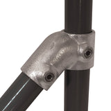 45 Degree Tee C07 Size 6 (G25) Handrail Fitting, Galvanised (Kee Klamp Compatible 12-6)