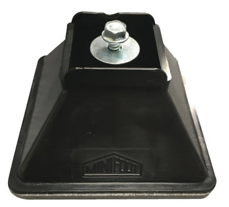 Minifoot 110mm x 110mm x H55mm for 41mm Channel, Black
