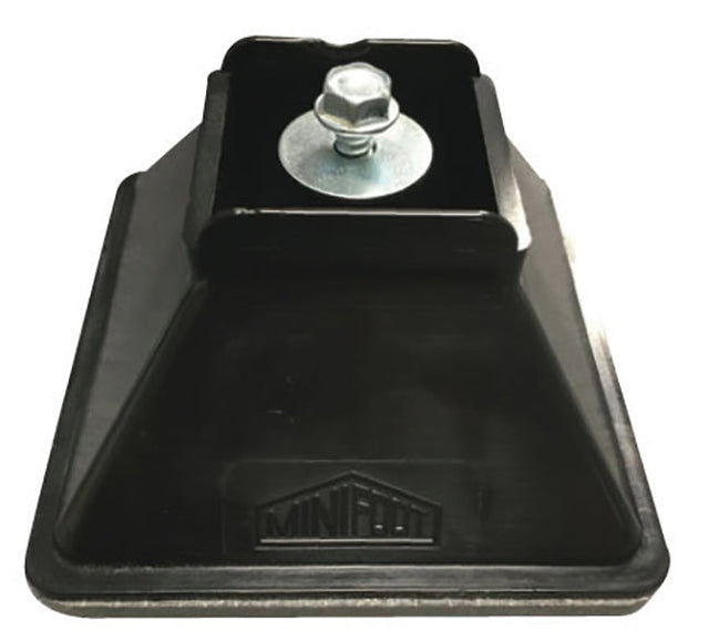 Minifoot 110mm x 110mm x H55mm for 41mm Channel, Black