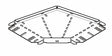 Cable Tray, 90 Degree Bend Medium Return Flange 150mm, Pre-Galvanised