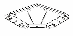 Cable Tray, 90 Degree Bend Medium Return Flange 150mm, Pre-Galvanised