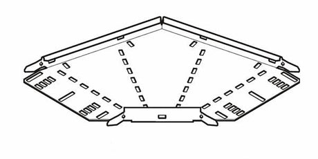 Cable Tray, 90 Degree Bend Medium Return Flange 150mm, Pre-Galvanised
