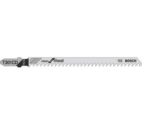 Bosch T301CD 117mm Jigsaw Blade for wood 10-65mm (Pack Of 5) P/No. 2 608 637 590