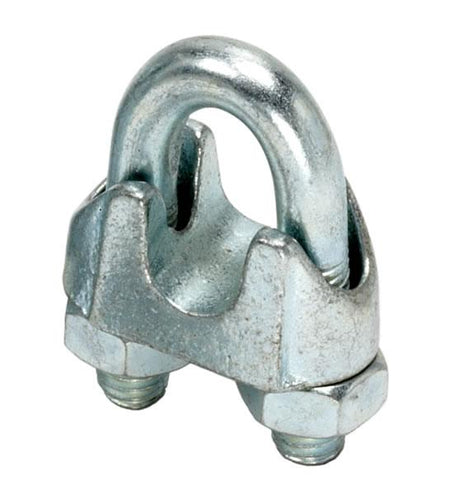 10mm Wire Rope Grips Galvanised DIN 741 (M8 Thread)