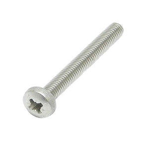 M5 x 12 Machine Screw, Pan Pozi No.2 Stainless Steel A2 (304)
