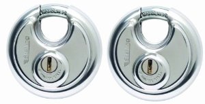 Sterling SPL200 70mm Closed Shackle Disc Padlock with Stainless Steel Body with both Padlocks Keyed Alike
