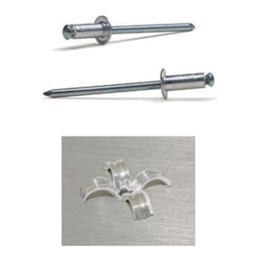 4.8 x 18.0 Aluminium Dome Head Peel Rivet, Grip Range 0.5 - 13.0mm