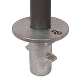 Ground Socket C17 Size 6 (G25) Handrail Fitting, Galvanised 134-B34 (Kee Klamp Compatible 66-6)