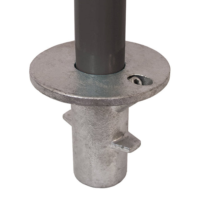 Ground Socket C17 Size 6 (G25) Handrail Fitting, Galvanised 134-B34 (Kee Klamp Compatible 66-6)