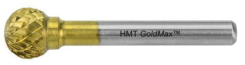 HMT Goldmax TCT Burr 6mm Bull 6mm Shank Ball 402010-0060