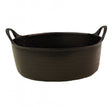 5 Litre Shallow Recycled Black Mini Gorilla Tub