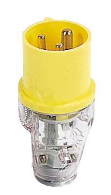 Hardman 16A 3 Pin Plug 110V Yellow AT42022