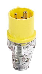 Hardman 16A 3 Pin Plug 110V Yellow AT42022