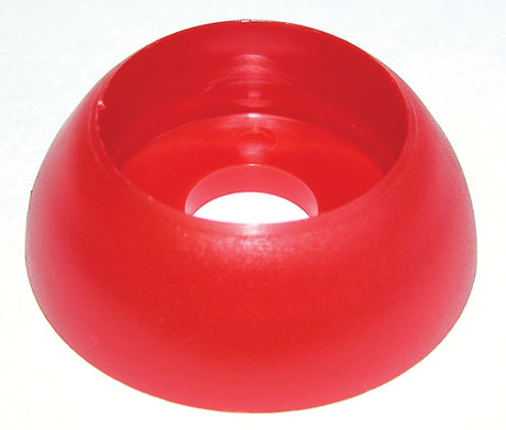 6mm Red Security Nut Cover Base 6.3 x 25mm (Similar to RAL 2002)
