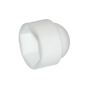 M24 (36mm) Nut & Bolt Cover Cap, White Plastic Polyethylene