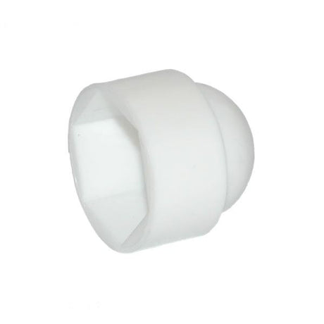 M24 (36mm) Nut & Bolt Cover Cap, White Plastic Polyethylene
