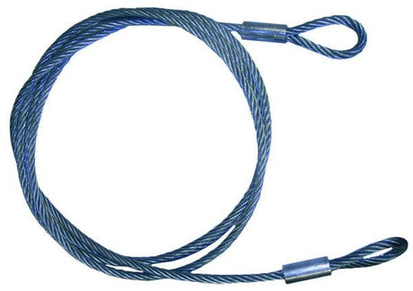 6 Metre x 10mm 7/19 Strand Security Cable 2 Loop, Galvanised