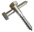 M10 x 70 Stainless Steel Hexagon Head Coach Screw A2 DIN 571