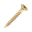 Sidax 3.5 x 25mm Countersunk Pozi Pz2, CHP01 General-Purpose Woodscrew, Zinc & Yellow CHP01-035025