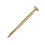 Sidax 3.5 x 50mm Countersunk Pozi Pz2, CHP01 General-Purpose Woodscrew, Zinc & Yellow CHP01-035050