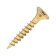 Sidax 4.0 x 25mm Countersunk Pozi Pz2, CHP01 General-Purpose Woodscrew, Zinc & Yellow CHP01-040025