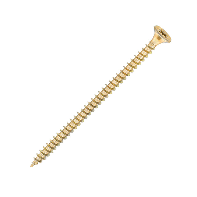 Sidax 4.0 x 70mm Countersunk Pozi Pz2, CHP01 General-Purpose Woodscrew, Zinc & Yellow CHP01-040070