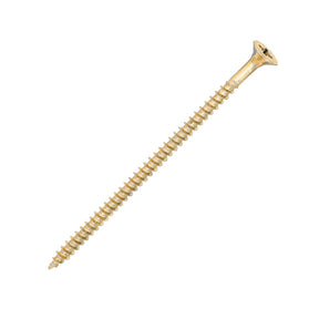 Sidax 4.0 x 80mm Countersunk Pozi Pz2, CHP01 General-Purpose Woodscrew, Zinc & Yellow CHP01-040080