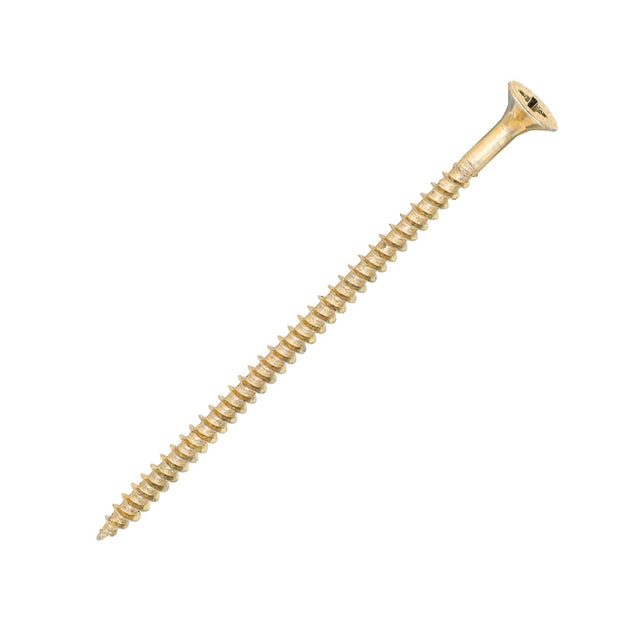 Sidax 4.0 x 80mm Countersunk Pozi Pz2, CHP01 General-Purpose Woodscrew, Zinc & Yellow CHP01-040080