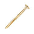 Sidax 4.5 x 50mm Countersunk Pozi Pz2, CHP01 General-Purpose Woodscrew, Zinc & Yellow CHP01-045050