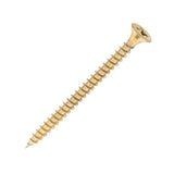 Sidax 4.5 x 60mm Countersunk Pozi Pz2, CHP01 General-Purpose Woodscrew, Zinc & Yellow CHP01-045060