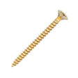 Sidax 5.0 x 60mm Countersunk Pozi Pz2, CHP01 General-Purpose Woodscrew, Zinc & Yellow CHP01-050060