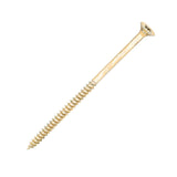 Sidax 6.0 x 120mm Countersunk Pozi Pz3, CHP01 General-Purpose Woodscrew, Zinc & Yellow CHP01-060120