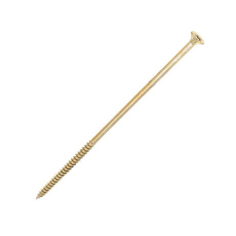 Sidax 6.0 x 180mm Countersunk Pozi Pz3, CHP01 General-Purpose Woodscrew, Zinc & Yellow CHP01-060180
