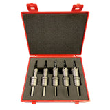 5 Piece Rotabroach 14, 16, 18, 20 & 22mm TCT Short (25mm) Metal Holecutter Kit